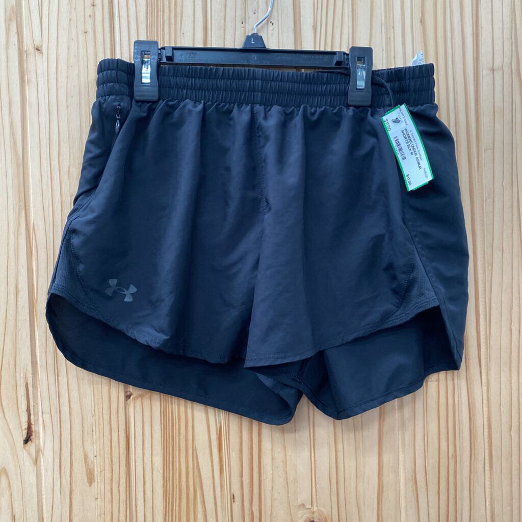 WOMENS UNDER ARMUR SHORTS BLK M