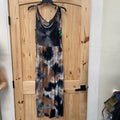 WOMENS SEE YOU MONDAY SL DRESS TAUPE/BLK XL