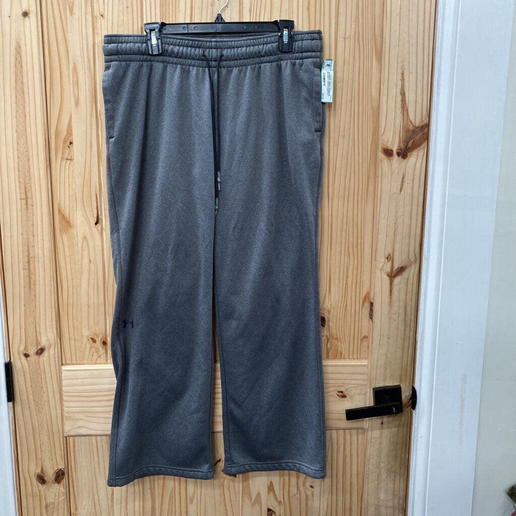 WOMENS UNDER ARMOUR DK GREY SWEATPANTS L