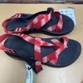 WOMENS CHACOS SANDALS RED/WHITE 10