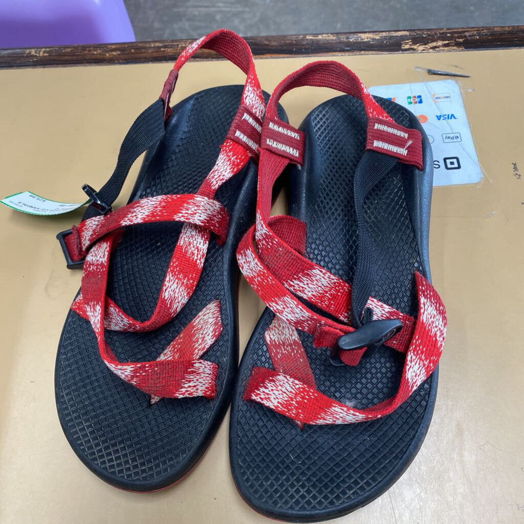 WOMENS CHACOS SANDALS RED/WHITE 10