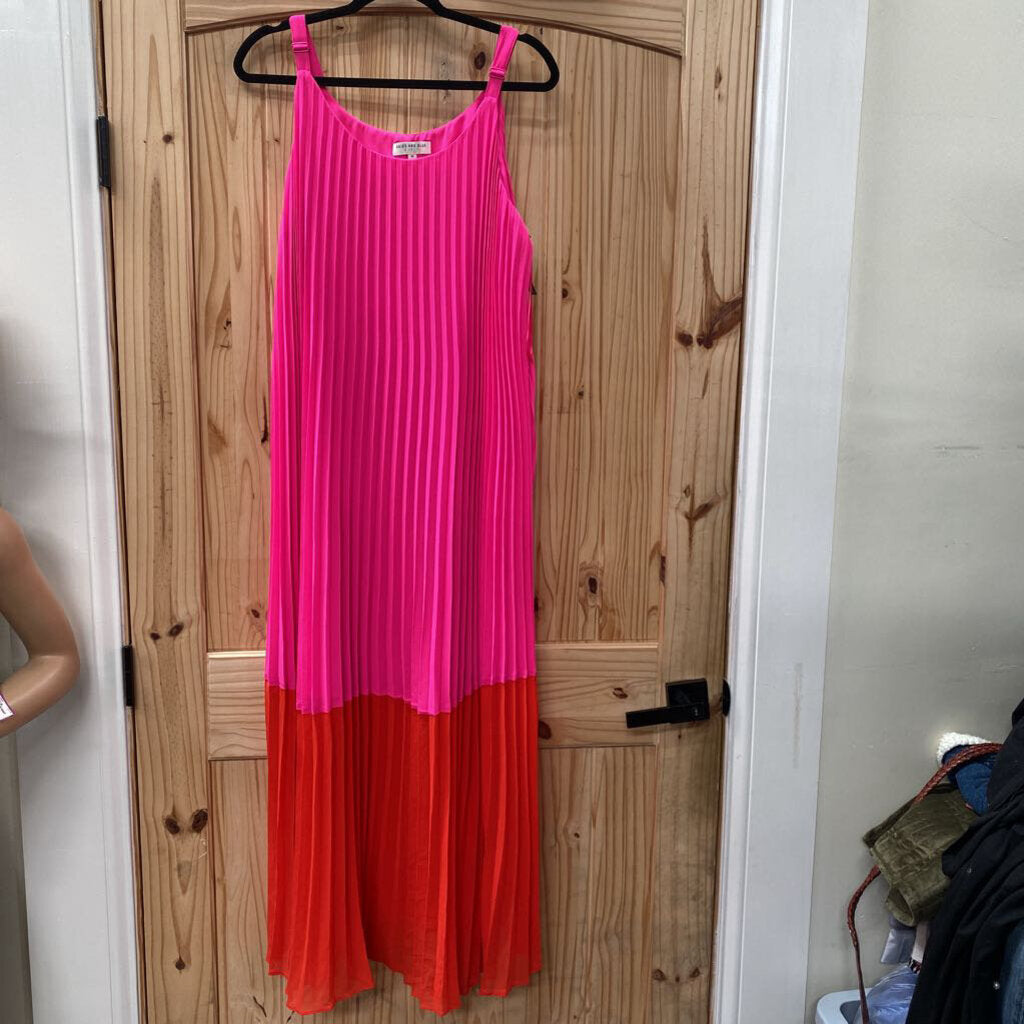 WOMENS SKIES ARE BLUE SL CASUAL DRESS DK PINK/RED 1X