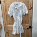 WOMENS A NEW DAY WHITE EYELET DRESS XXL