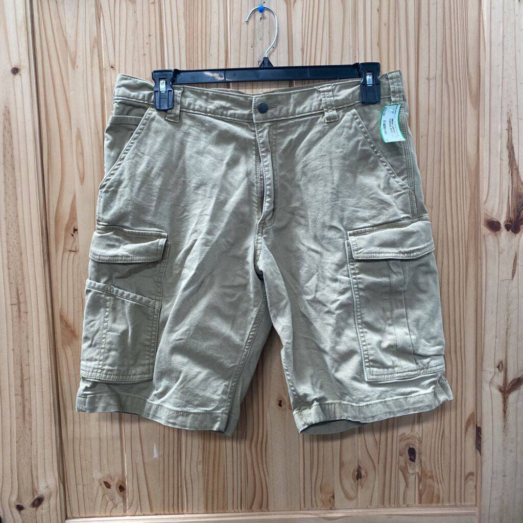 MENS CARHARTT TAN CARGO SHORTS 36