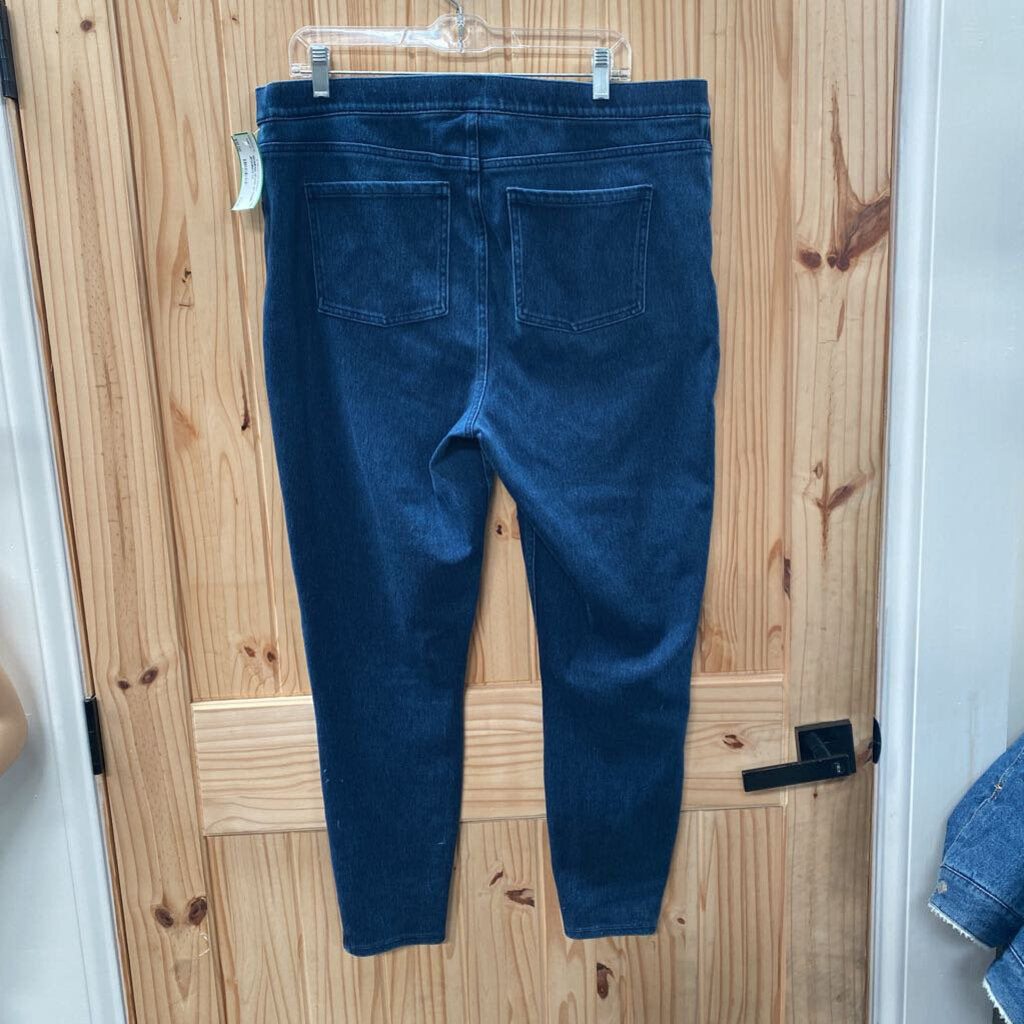 WOMENS SPANX DK DENIM JEGGINGS 2X