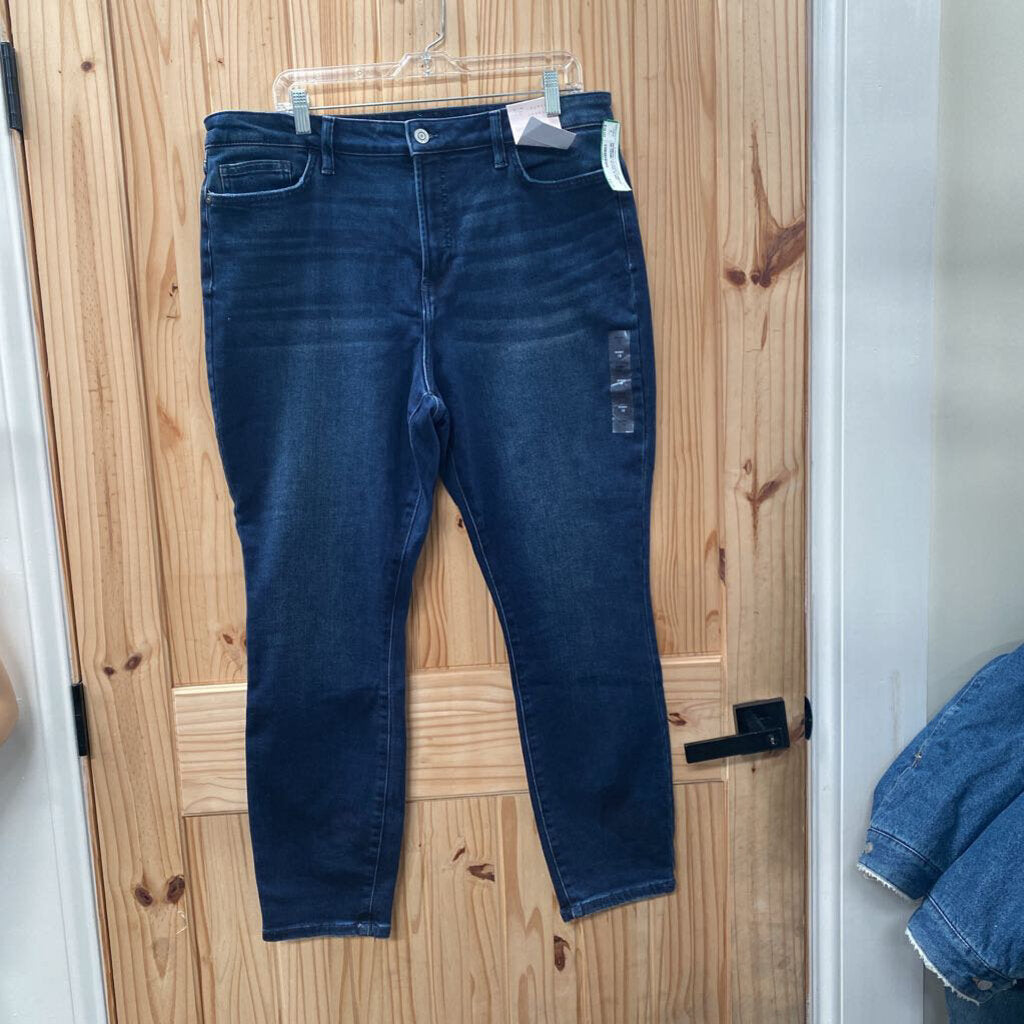WOMENS LAUREN CONRAD DK DENIM JEANS 18 NWT