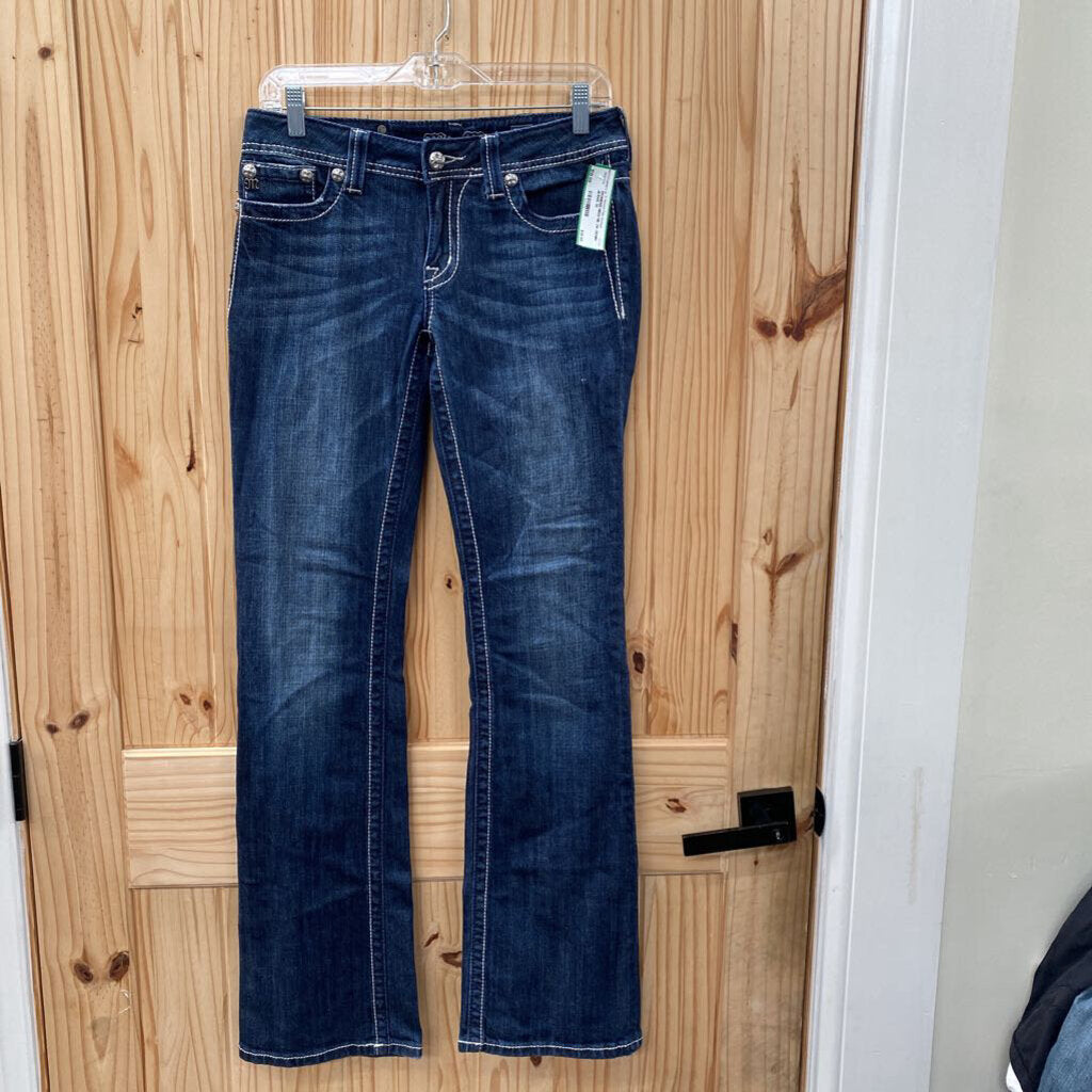 WOMENS MISS ME DK DENIM JEANS 30