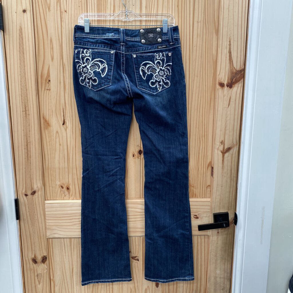 WOMENS MISS ME DK DENIM JEANS 30