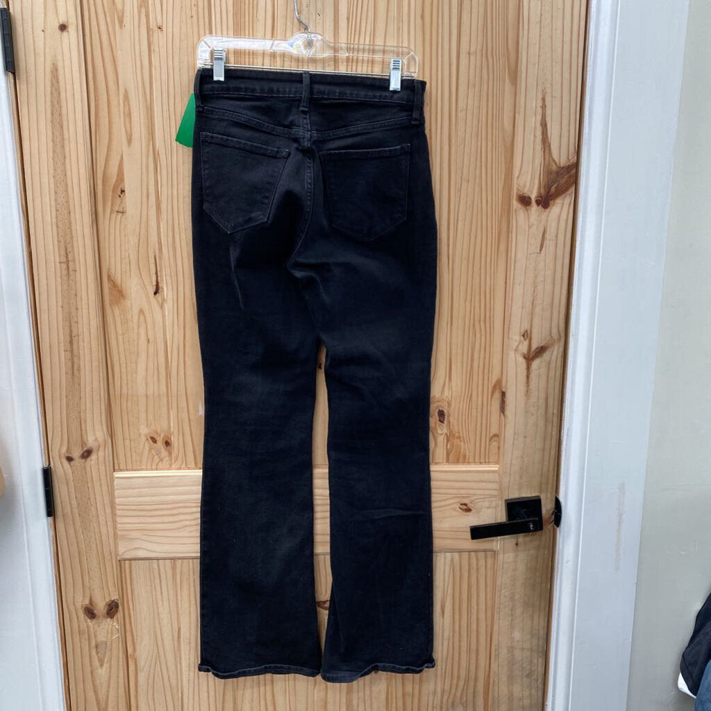 WOMENS OLD NAVY BLK WOW FLARE DENIM JEANS 4