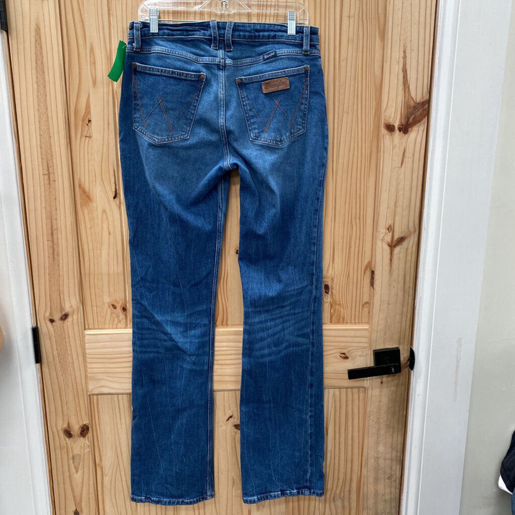 WOMENS WRANGLER RETRO DENIM FLARE JEANS 30
