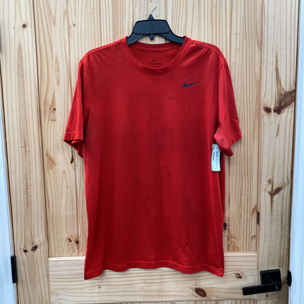 MENS NIKE SHIRT RED/BLK L LIKE NEW