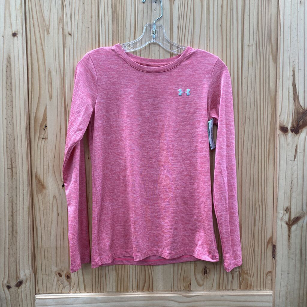 WOMENS UNDER ARMOUR LS PINK SHIRT XS