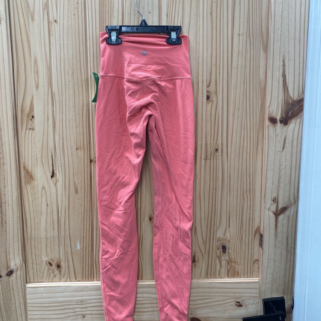 WOMENS LULULEMON CORAL LEGGINGS 0