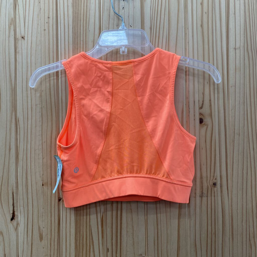 WOMENS LULULEMON BRIGHT ORANGE SPORTS BRA S