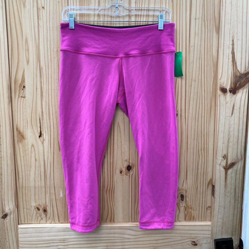 WOMENS LULULEMON PINK CAPRI LEGGINGS 8