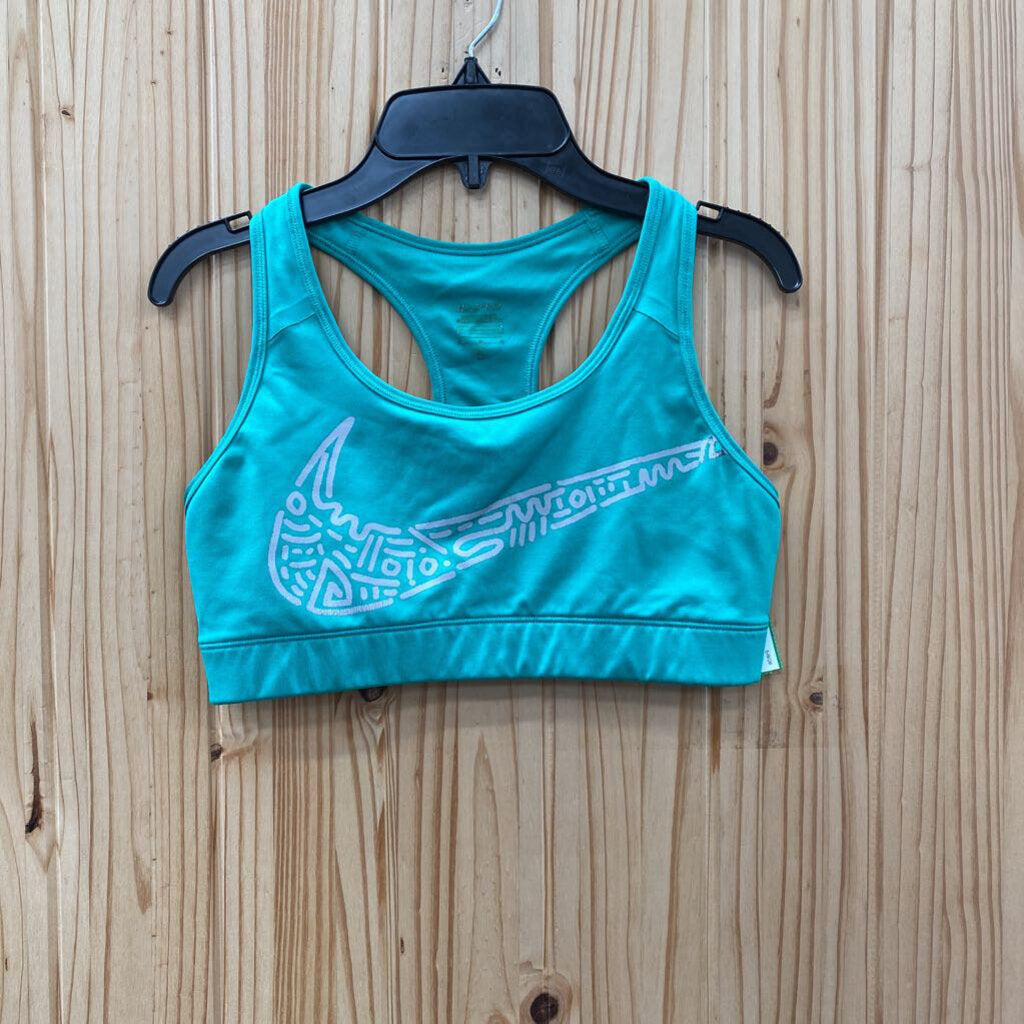 WOMENS NIKE SPORTS BRA AQUA/GREY/PINK M