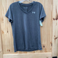 WOMENS UNDER AMROUR DK GREY SHIRT M