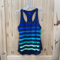 WOMENS ATHLETA TANK NAVY BLUE/GREEN M