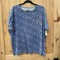 WOMENS CROFT & BARROW BLUE SHIRT 3X