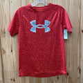 BOYS YOUTH L UNDER ARMOUR RED/GREY SHIRT