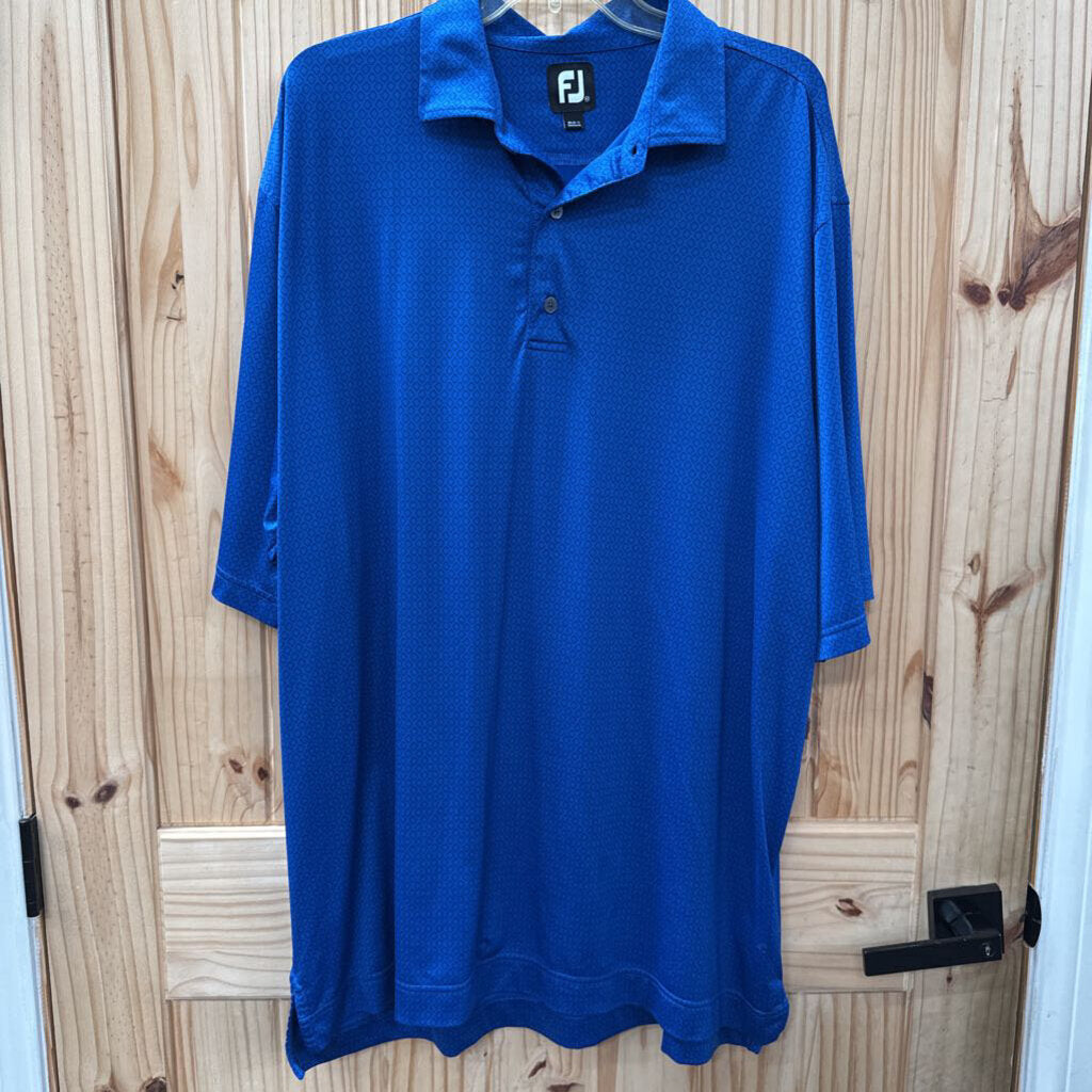 MENS FJ POLO SHIRT ROYAL BLUE XXL