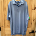 MENS FJ BLUE/WHITE STRIPE POLO SHIRT XXL