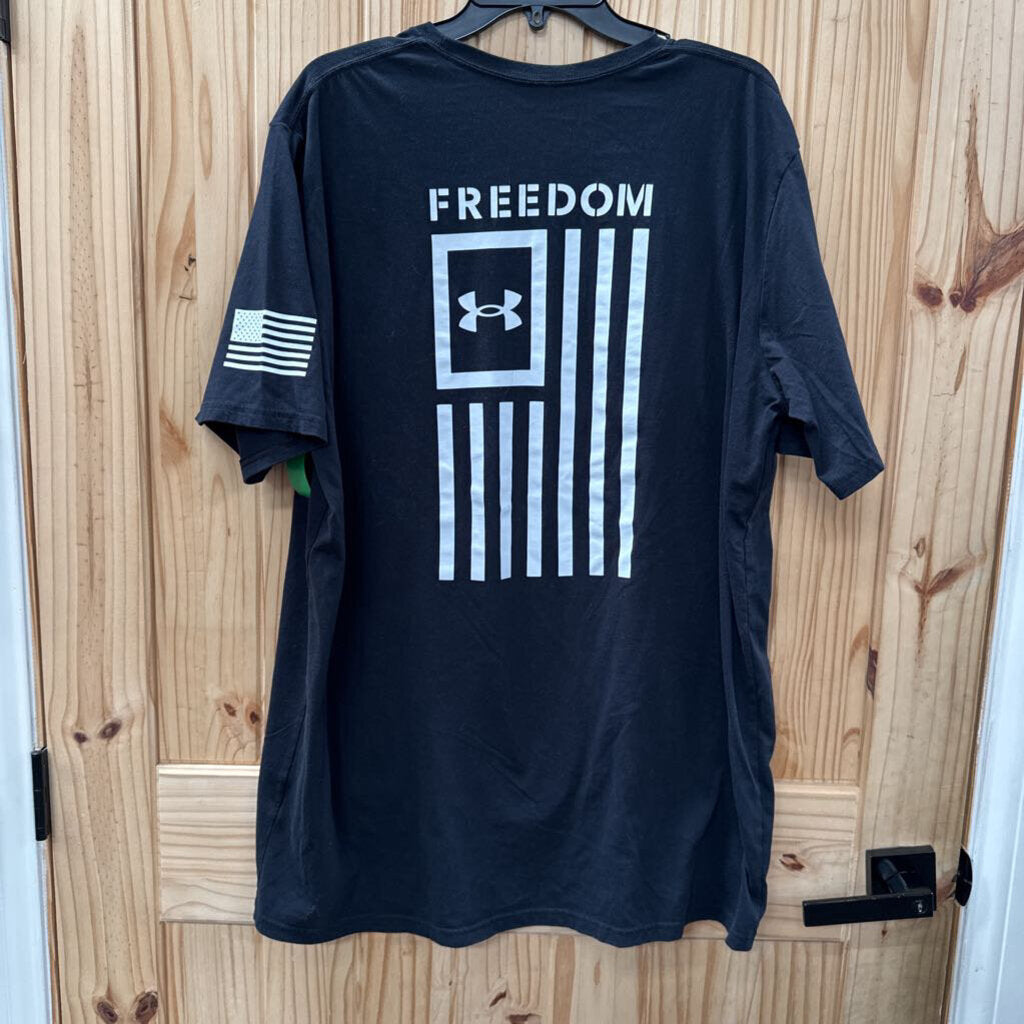 MENS UNDER BLK/WHITE SHIRT 2XLT