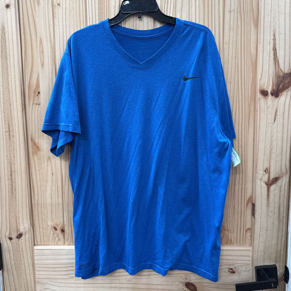 MENS NIKE SHIRT BLUE/BLK 3XL