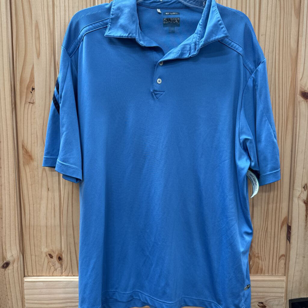 MENS ADIDAS SKY BLUE POLO SHIRT 3X