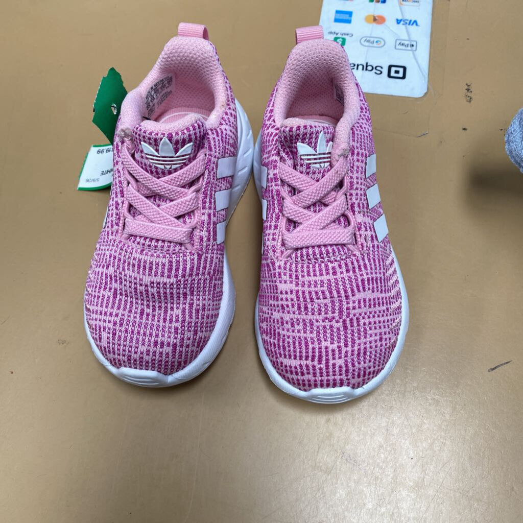 GIRLS ADIDAS PINK/WHITE 6K