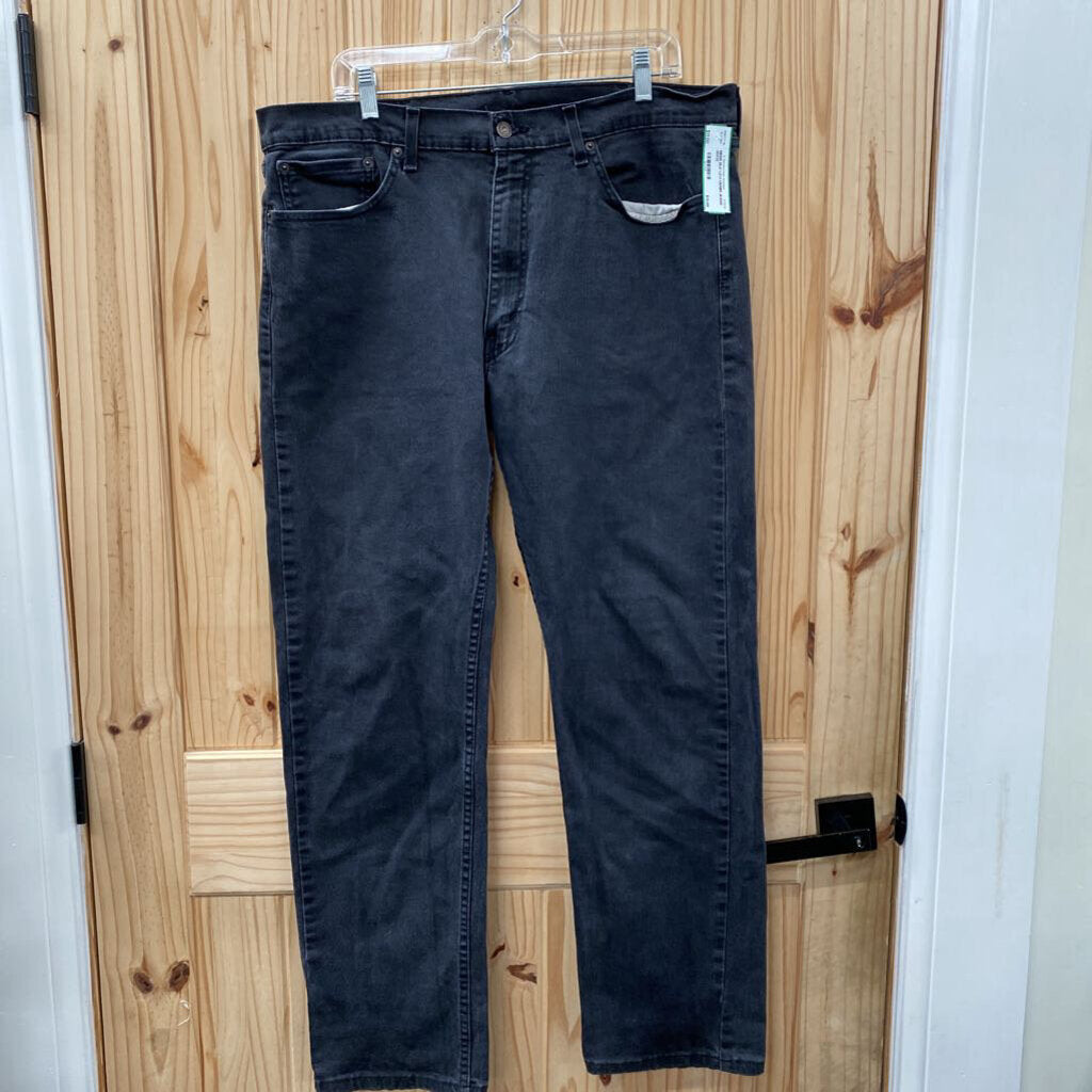 MENS BLK LEVI DENIM JEANS 38X32