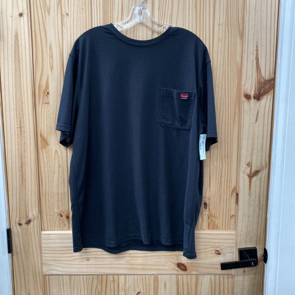 MENS WRANGLER BLK T-SHIRT L