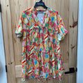 WOMENS BLUE B. MULTI COLOR DRESS S NWT