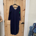 WOMENS MEROKEETY LS NAVY BLUE DRESS S