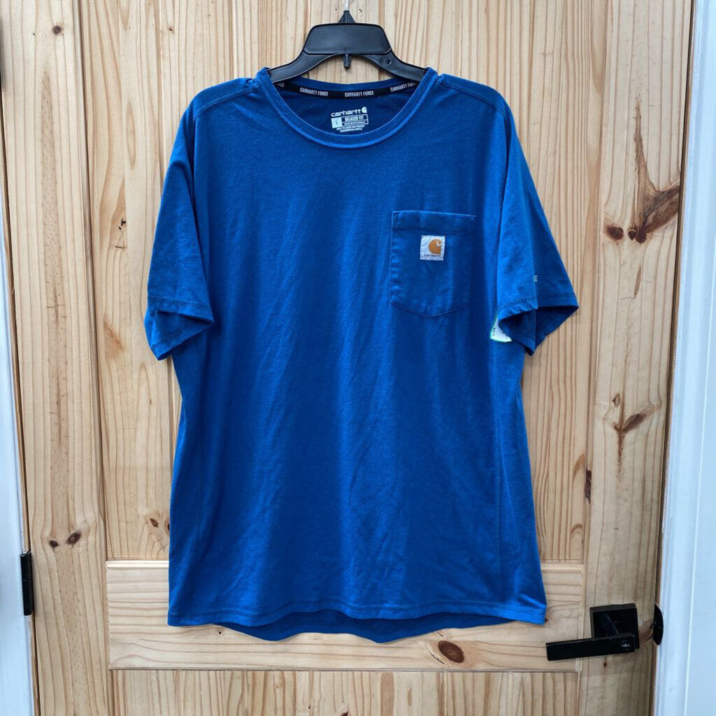 MENS CARHARTT DK TEAL SHIRT L