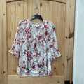 WOMENS PERSEPTION FLORAL TOP XL NWT