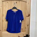 WOMENS JOIE DE VIVRE ROYAL BLUE CASUAL TOP XL