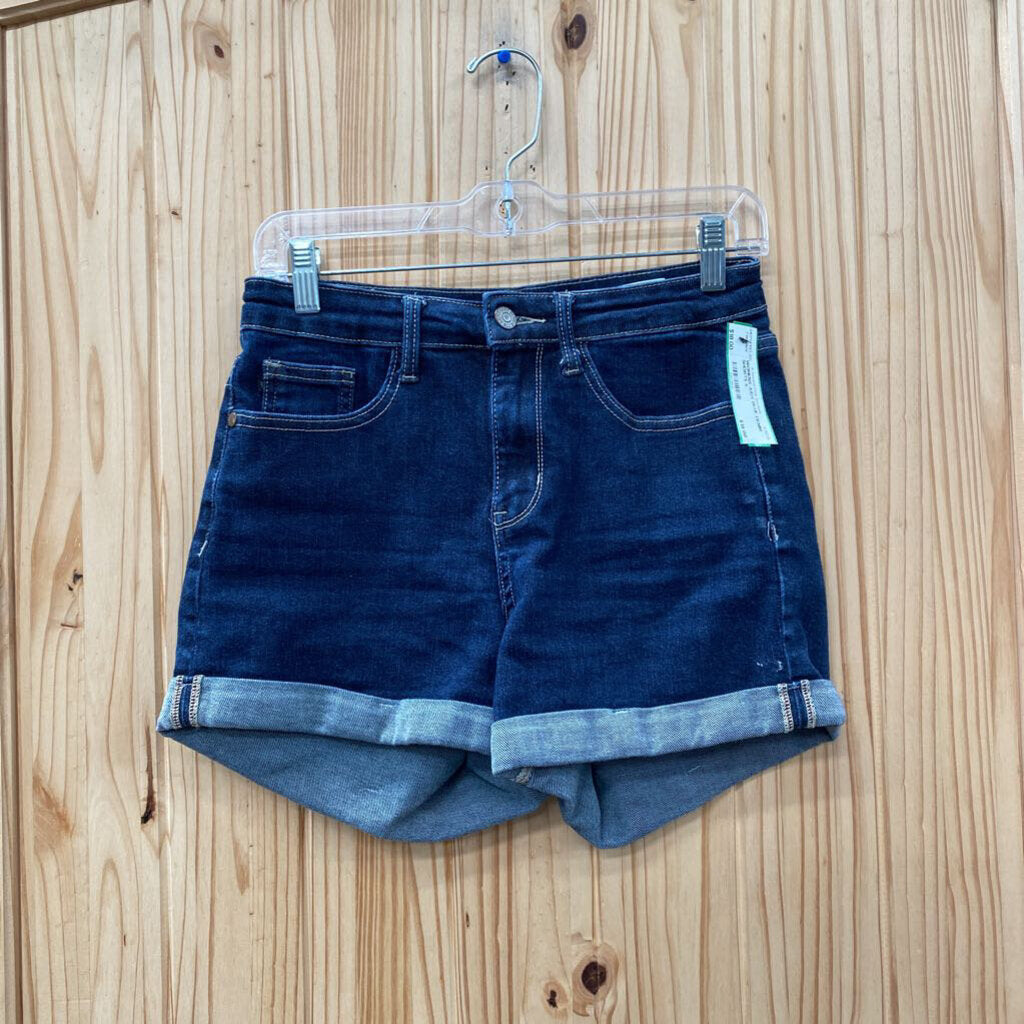 WOMENS JUDY BLUE DENIM SHORTS S