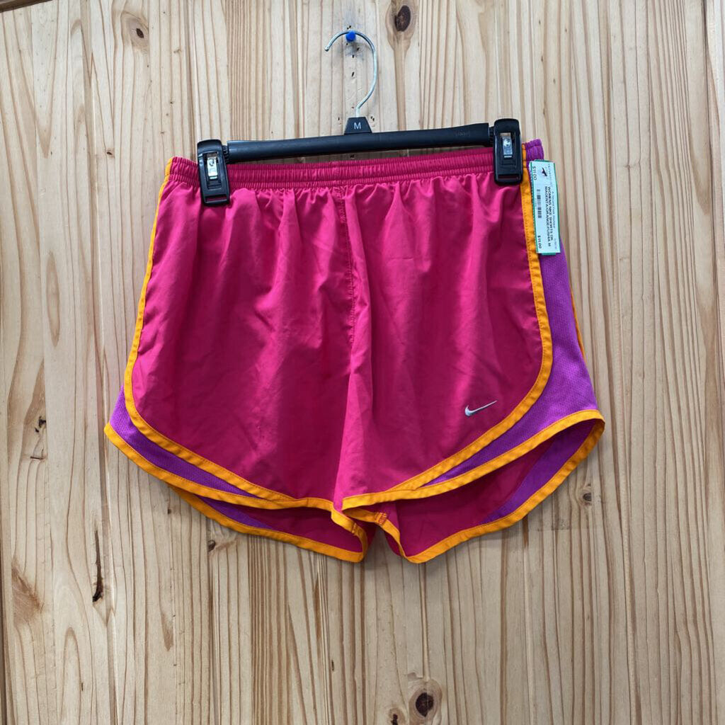 WOMENS NIKE SHORTS DK MAGENTA/ORANGE/FUSHIA M