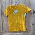 BOYS NIKE GOLDEN YELLOW/WHITE SHIRT XL 14