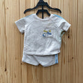 BOYS SNOOPY 2PC SET BEIGE 0/3M