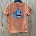 BOYS HURLEY ORANGE SHIRT W/SHARK L 7