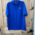 MENS NIKE GOLF TULSA BASKETBALL ROYAL BLUE POLO SHIRT L