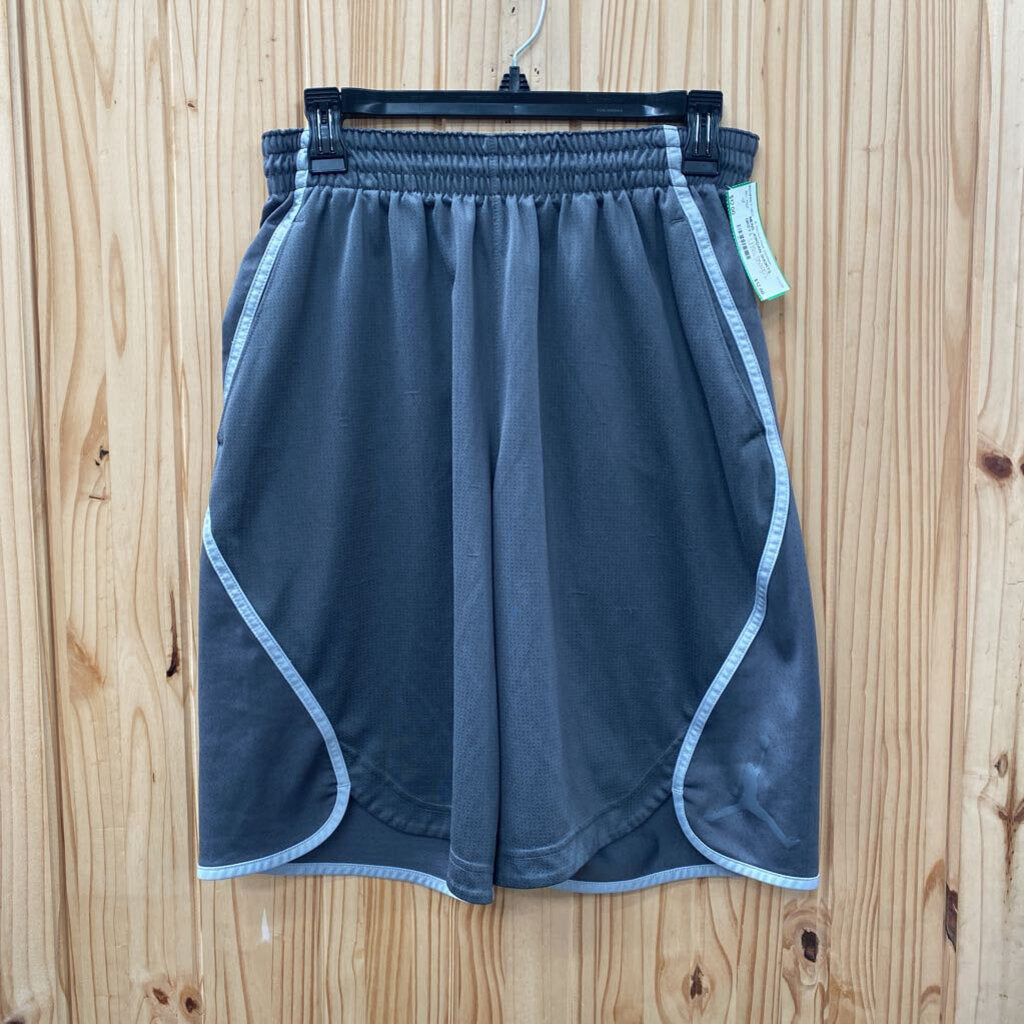MENS JORDAN SHORTS GREY L (HAS SNAGS)