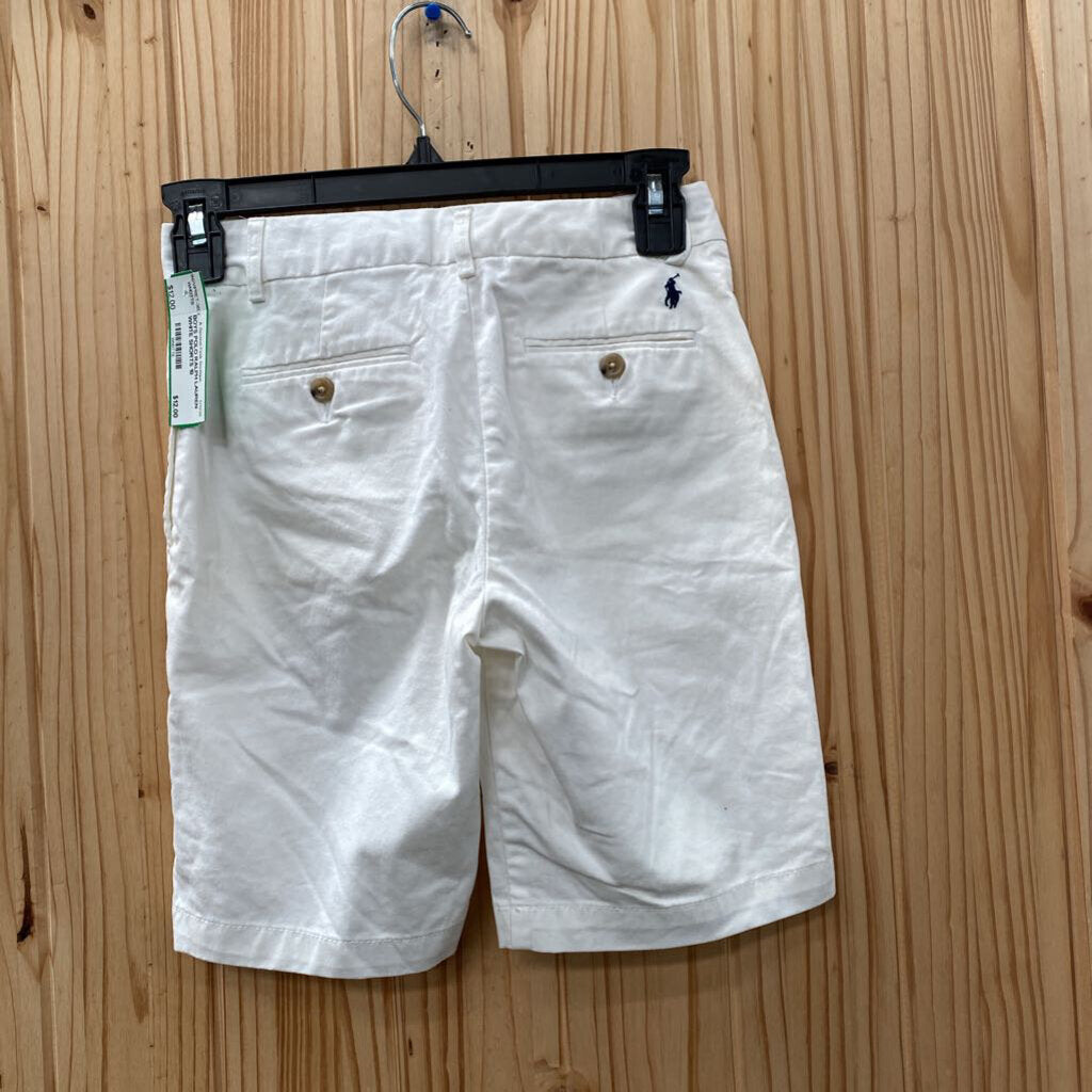BOYS POLO RALPH LAUREN WHITE SHORTS 10