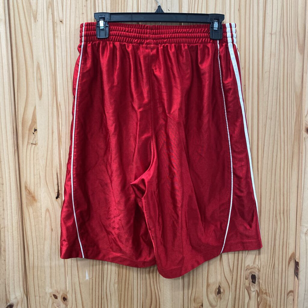 MENS ADIDAS SHORTS RED/WHITE M