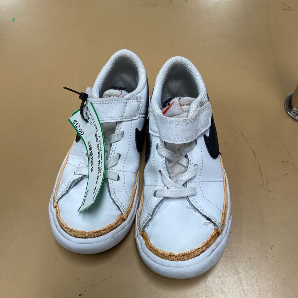 NIKE SHOES WHITE/BLK 10C