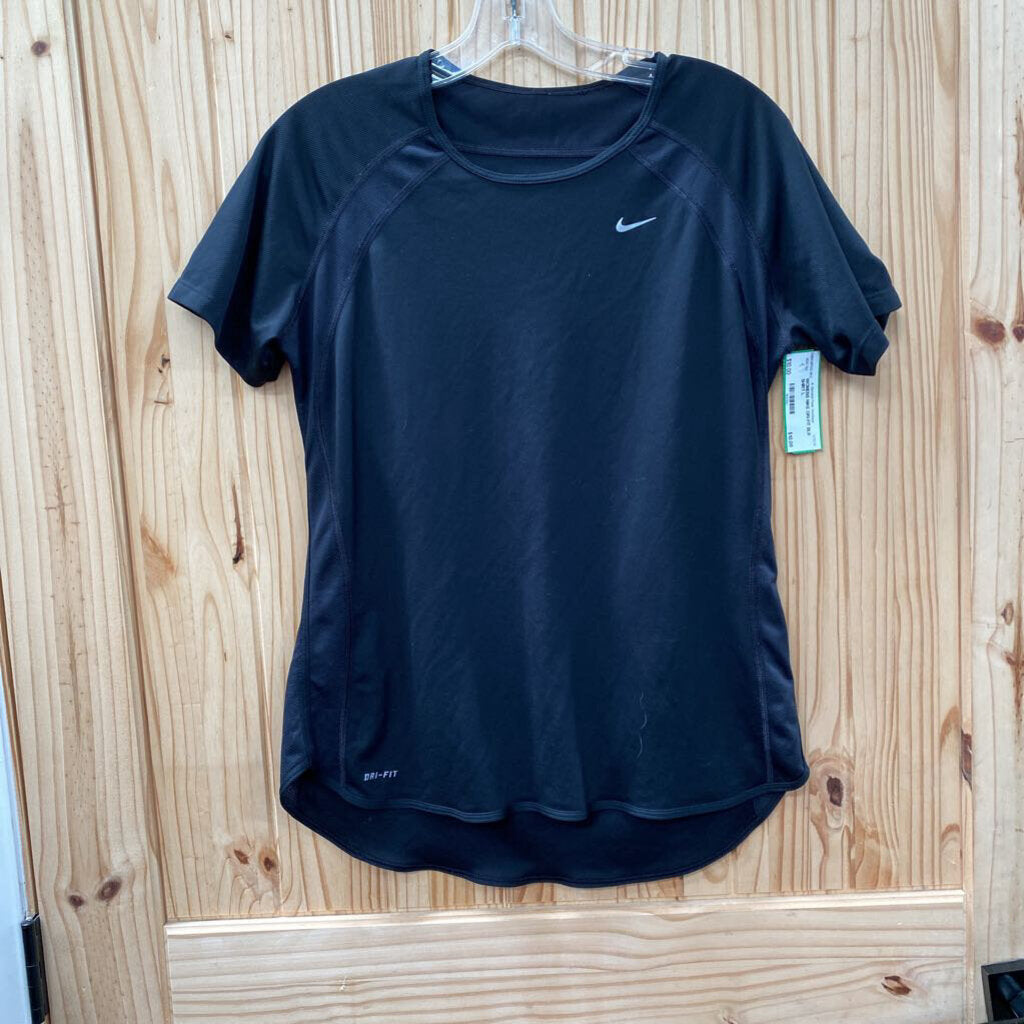 WOMENS NIKE DRI-FIT BLK SHIRT L