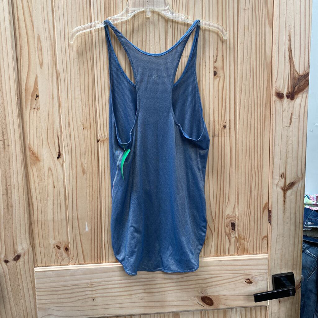 WOMENS LULULEMON GREEN/SILVER TANK