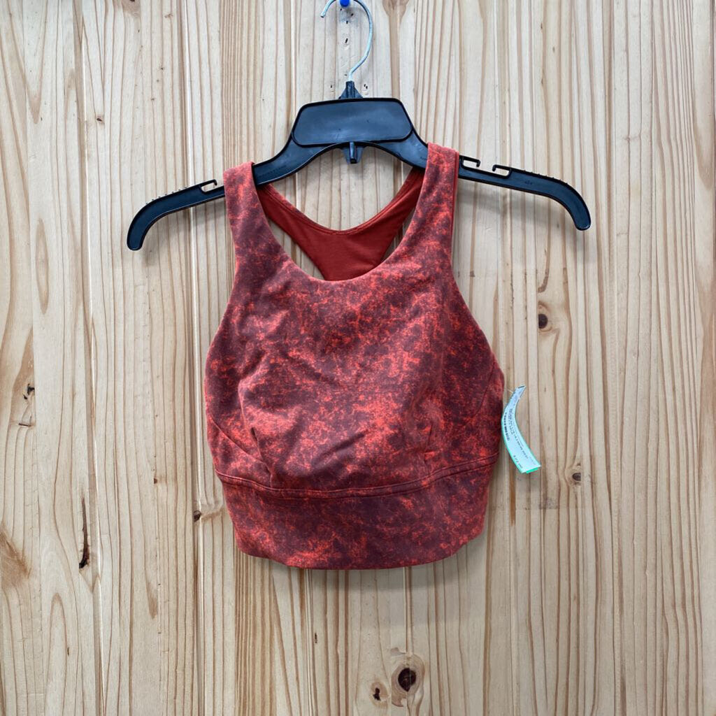 WOMENS LULULEMON RED SPORTS BRA 6